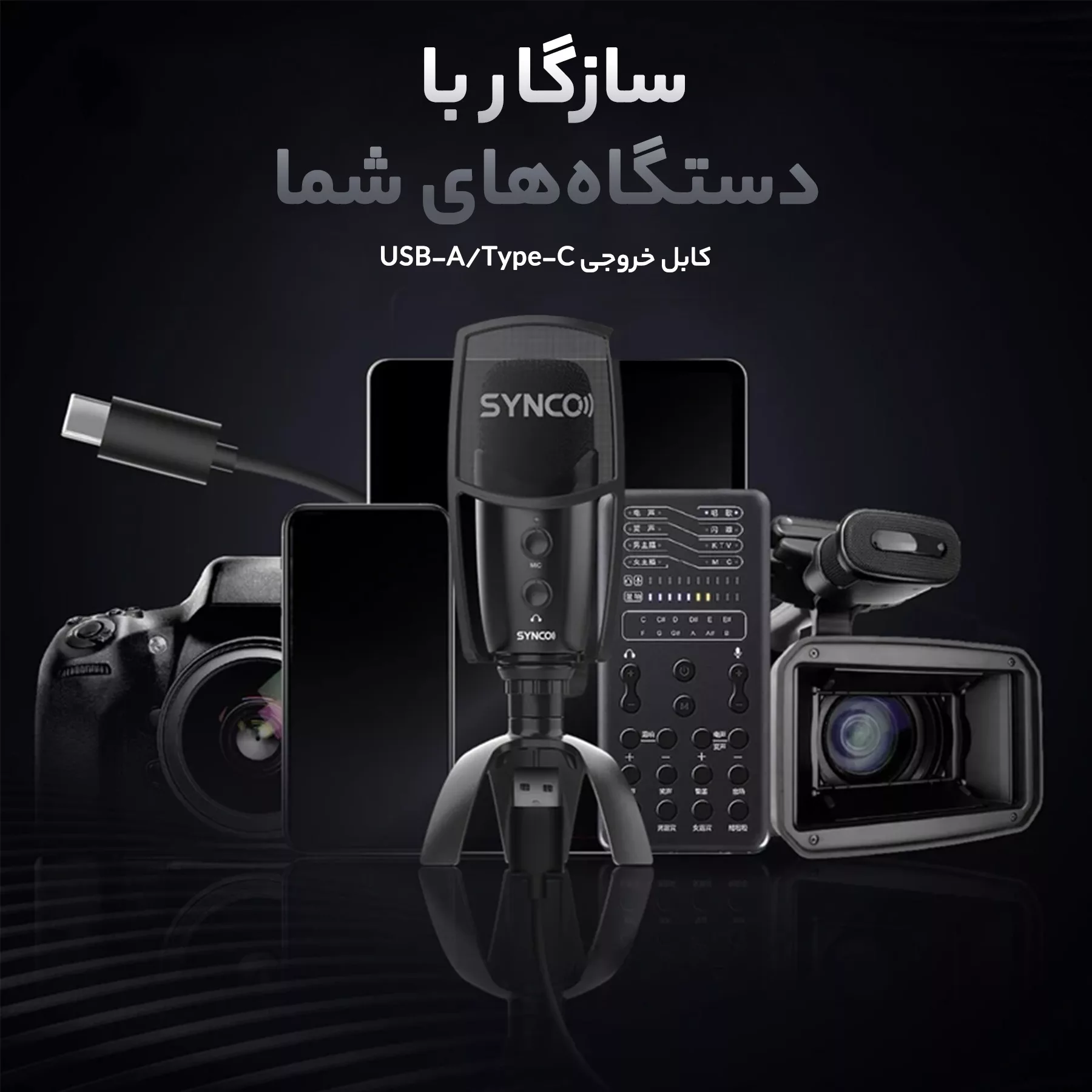 میکروفون استودیویی سینکو مدل Cmic-V2