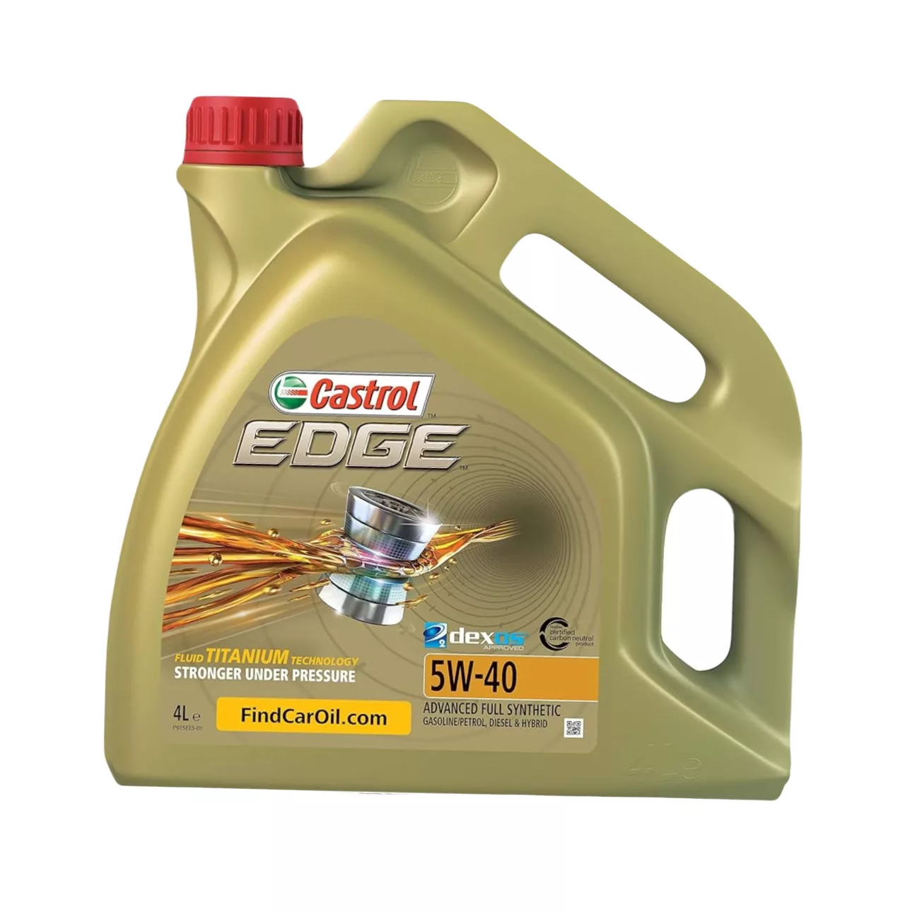 روغن موتور خودرو بنزینی کاسترول مدل 5w40 edge حجم 4 لیتر