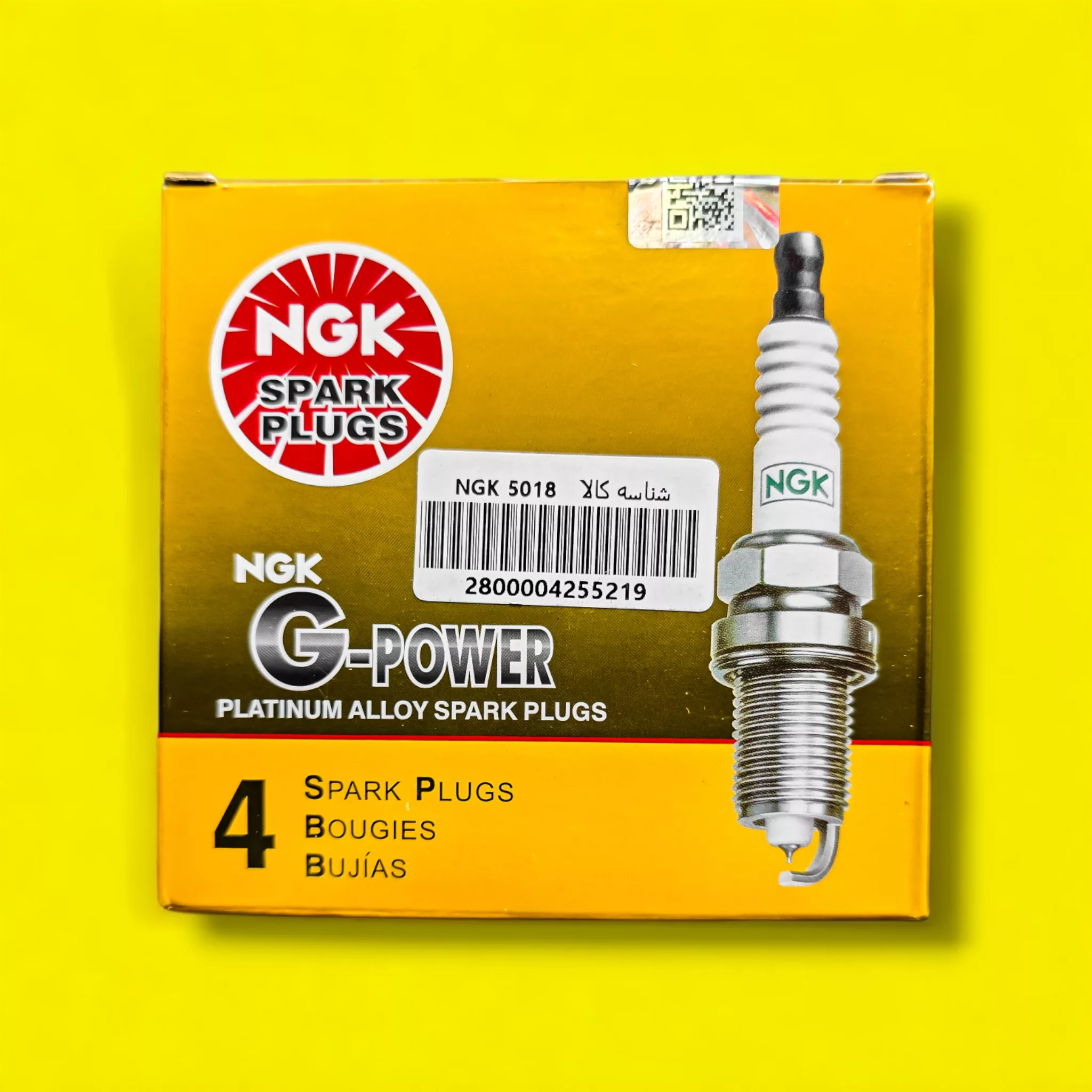 شمع خودرو ان جی کی مدل ۶ سیلندر - سوزنی پایه بلند مناسب برای تویوتا پرادو بسته ۶ عددی