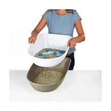 ظرف خاک گربه مدل توری دار سه لگنه کد 330