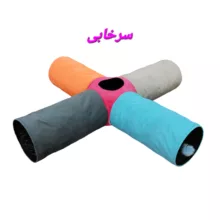 اسباب بازی گربه آدریاناپت کو مدل تونل چهار کانال طرح بلند رنگارنگ