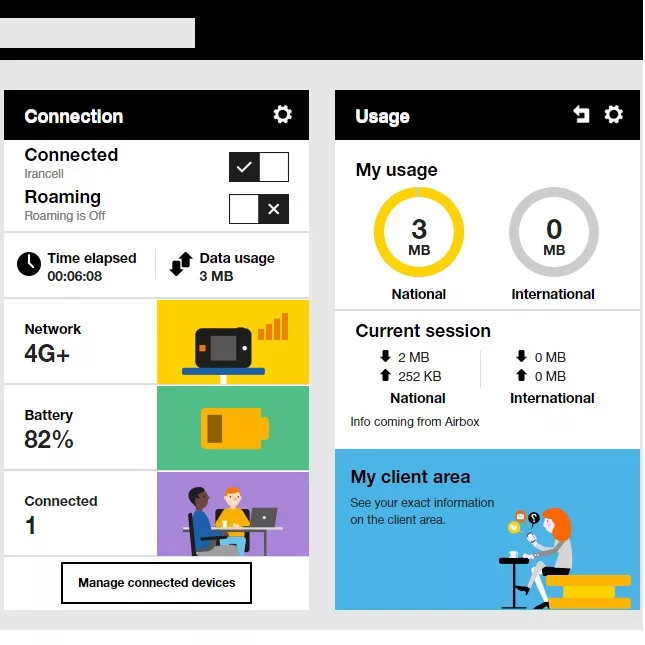 مودم 4.5G قابل حمل ارنج مدل +Airbox S2 - 4G
