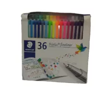 روان نویس استدلر مدل Triplus fineliner بسته 36 عددی