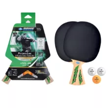 راکت پینگ پنگ دونیک مدل Fetzner Line 400 بسته 2 عددی به همراه 3 عدد توپ