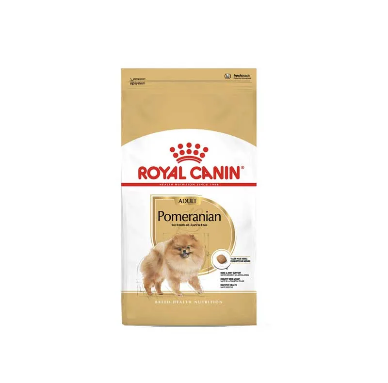 غذای خشک سگ رویال کنین مدل pomeranian وزن 1.5 کیلوگرم