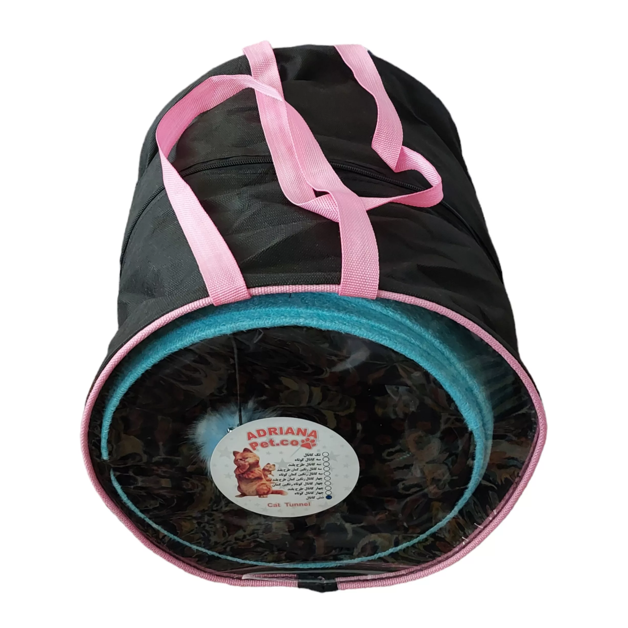اسباب بازی گربه آدریاناپت کو مدل تونل شش کانال رنگارنگ