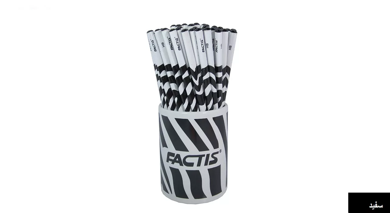 مداد مشکی فکتیس طرح حیوانات بسته 72 عددی همراه با ماگ