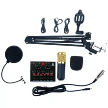 میکروفن استودیویی دراگون ساند مدل BM800 به همراه کارت صدا