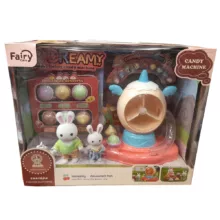 ست اسباب بازی لوازم خانه مدل خرگوش طرح دستگاه آبنبات و دسر کد 6650