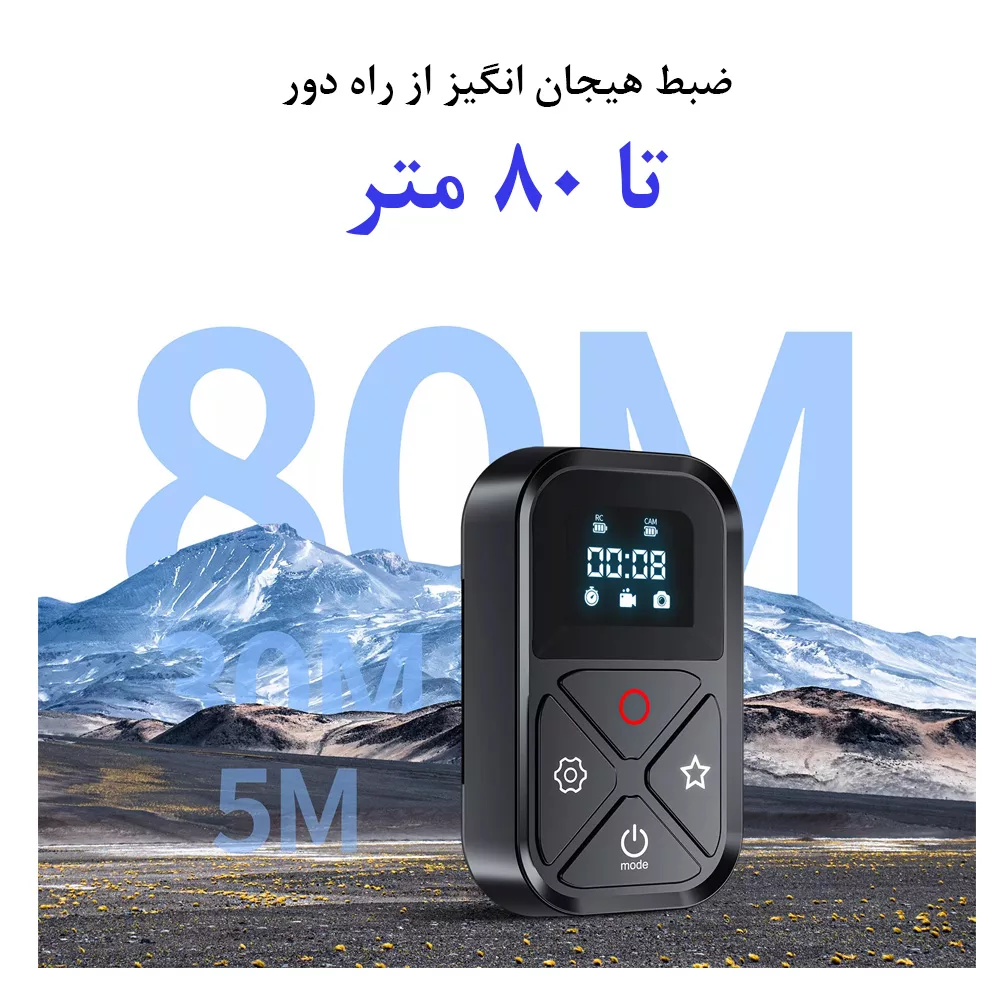 ریموت کنترل تلسین مدل T10 مناسب برای دوربین گوپرو Hero 8 / 9 / 10 / 11 / Max