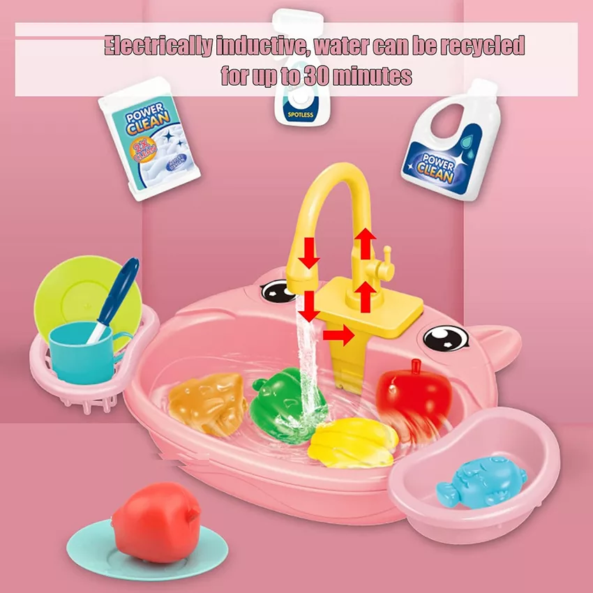 ست اسباب بازی مدل سینک ظرفشویی طرح قورباغه کد 829A