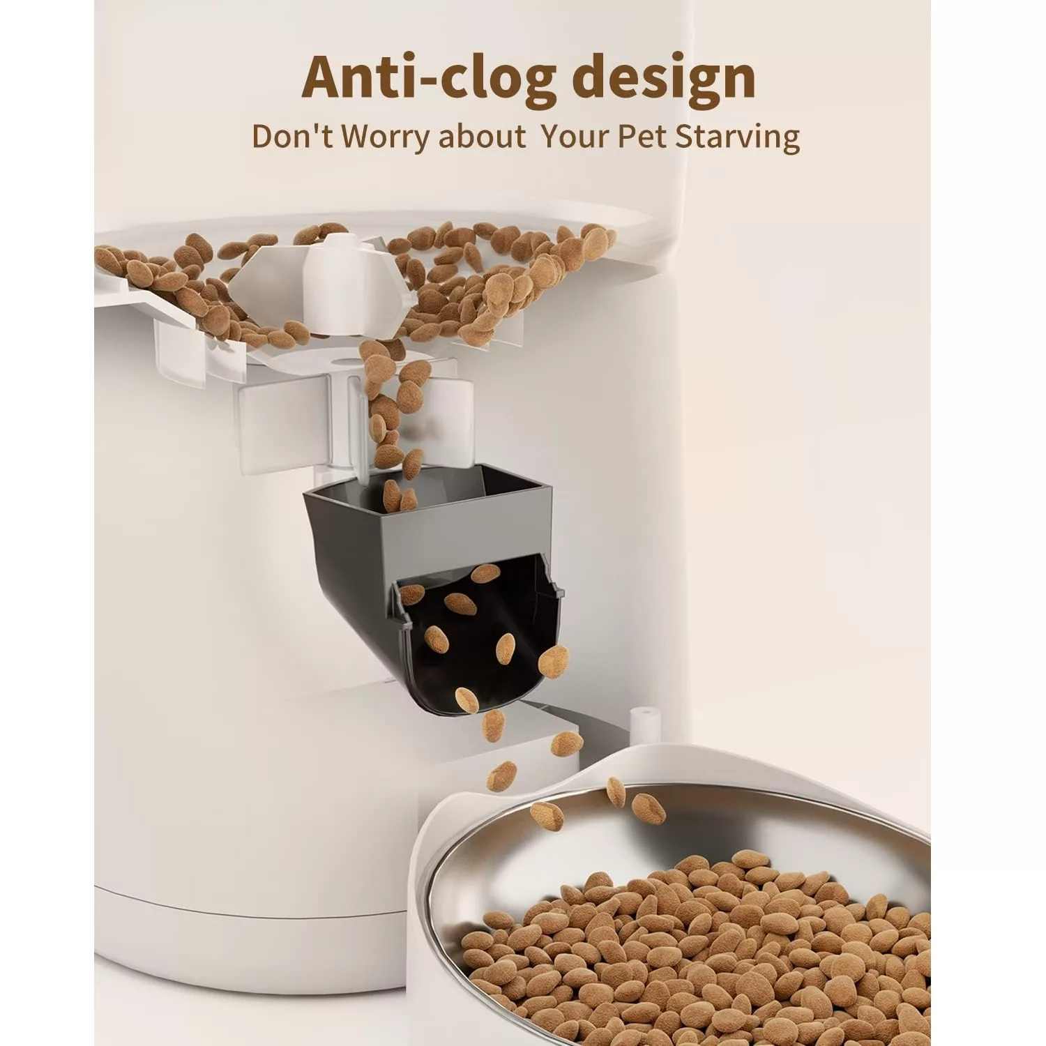 ظرف غذای اتوماتیک گربه و سگ پاپی کیت مدل ‎DU35L-WT