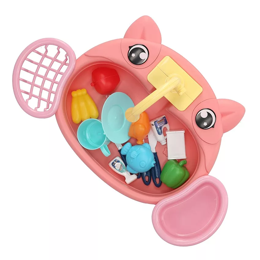 ست اسباب بازی مدل سینک ظرفشویی طرح قورباغه کد 829A