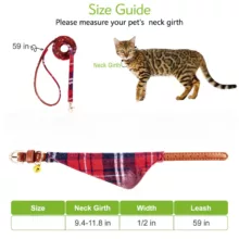 بند و قلاده سگ و گربه زوفاری مدل R400 مجموعه سه عددی