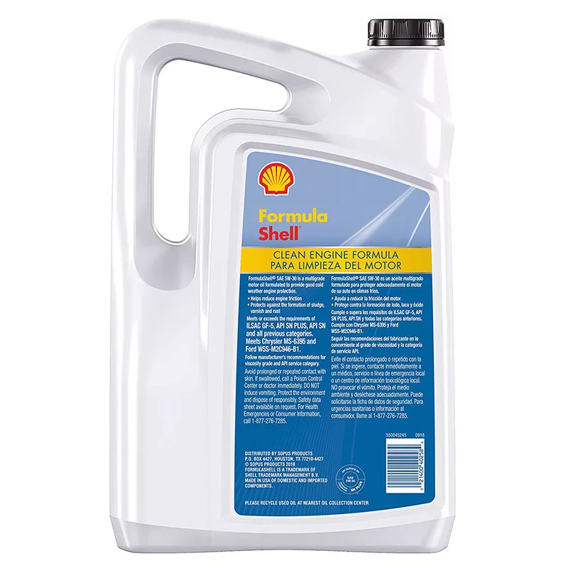 روغن موتور شل مدل Shell Formula 5W-30 حجم 4.73 لیتر