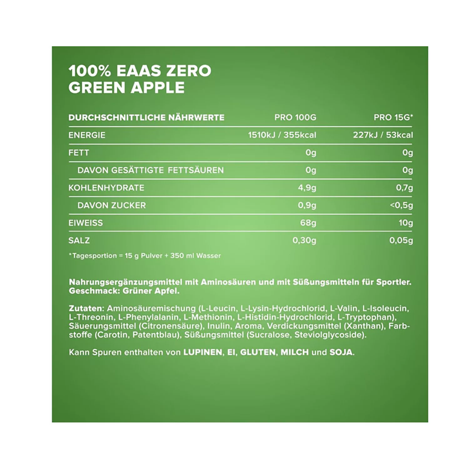 پودر آمینو EAA زیرو آیرون مکس - 500 گرم