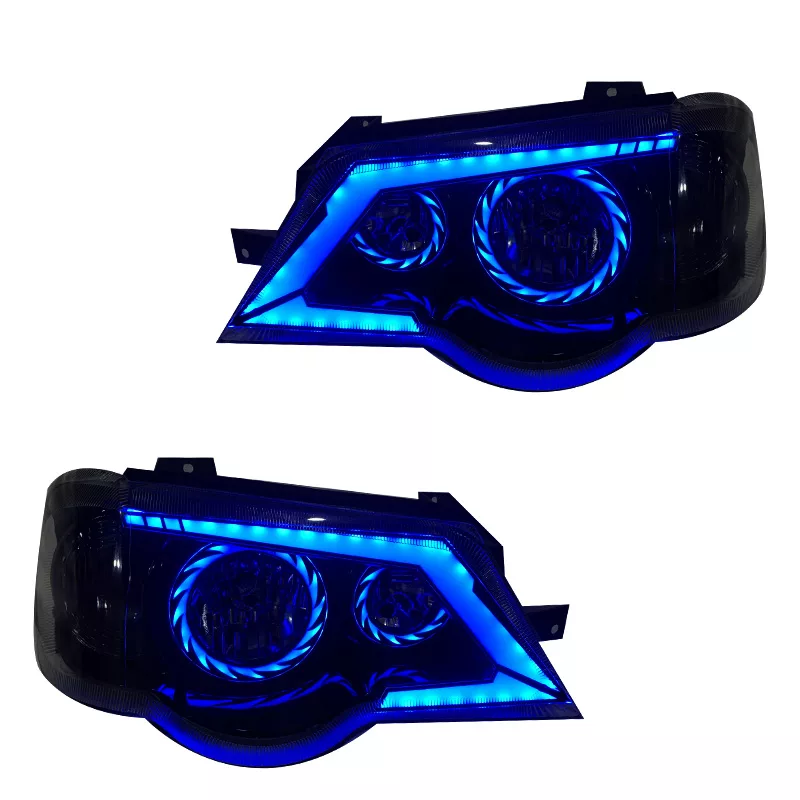 چراغ جلو خودرو گروه پژوهش صنعت مدرن مدل Turbo فولکالر مناسب برای پراید 111 و 132 بسته دو عددی