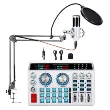 میکروفون کندانسر کد BM7000 به همراه کارت صدا