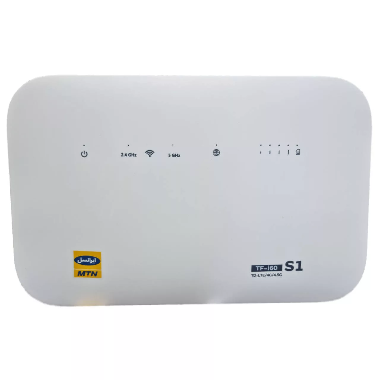 مودم 4G/TD-LTE ایرانسل مدل TF-i60 S1 به همراه 24 گیگابایت اینترنت سه ماهه و 60 گیگابایت اینترنت شش ماهه و 1 عدد سیم کارت دائمی طلایی