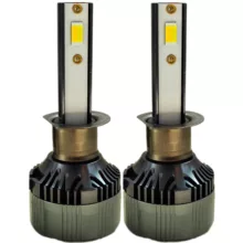 هدلایت لامپ خودرو سام مدل S5 سه رنگ فلاش زن H1 بسته دو عددی