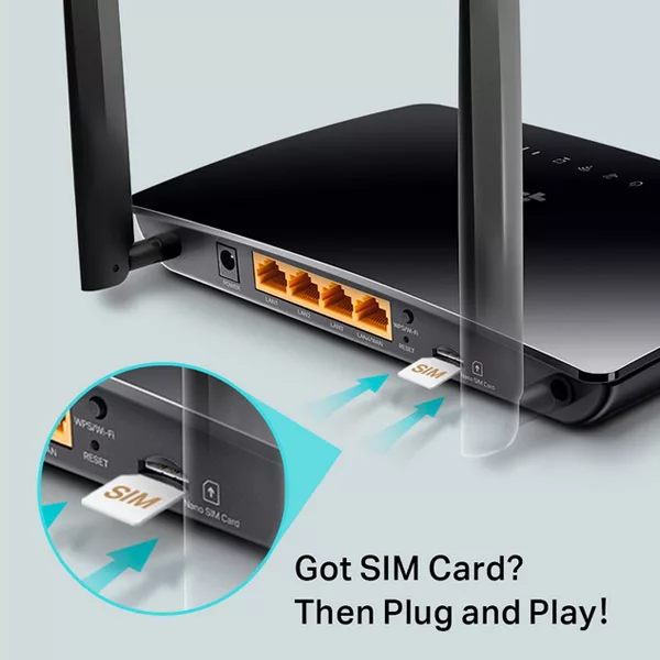 مودم روتر بی سیم 4G LTE تی پی-لینک مدل Archer MR202 AC750