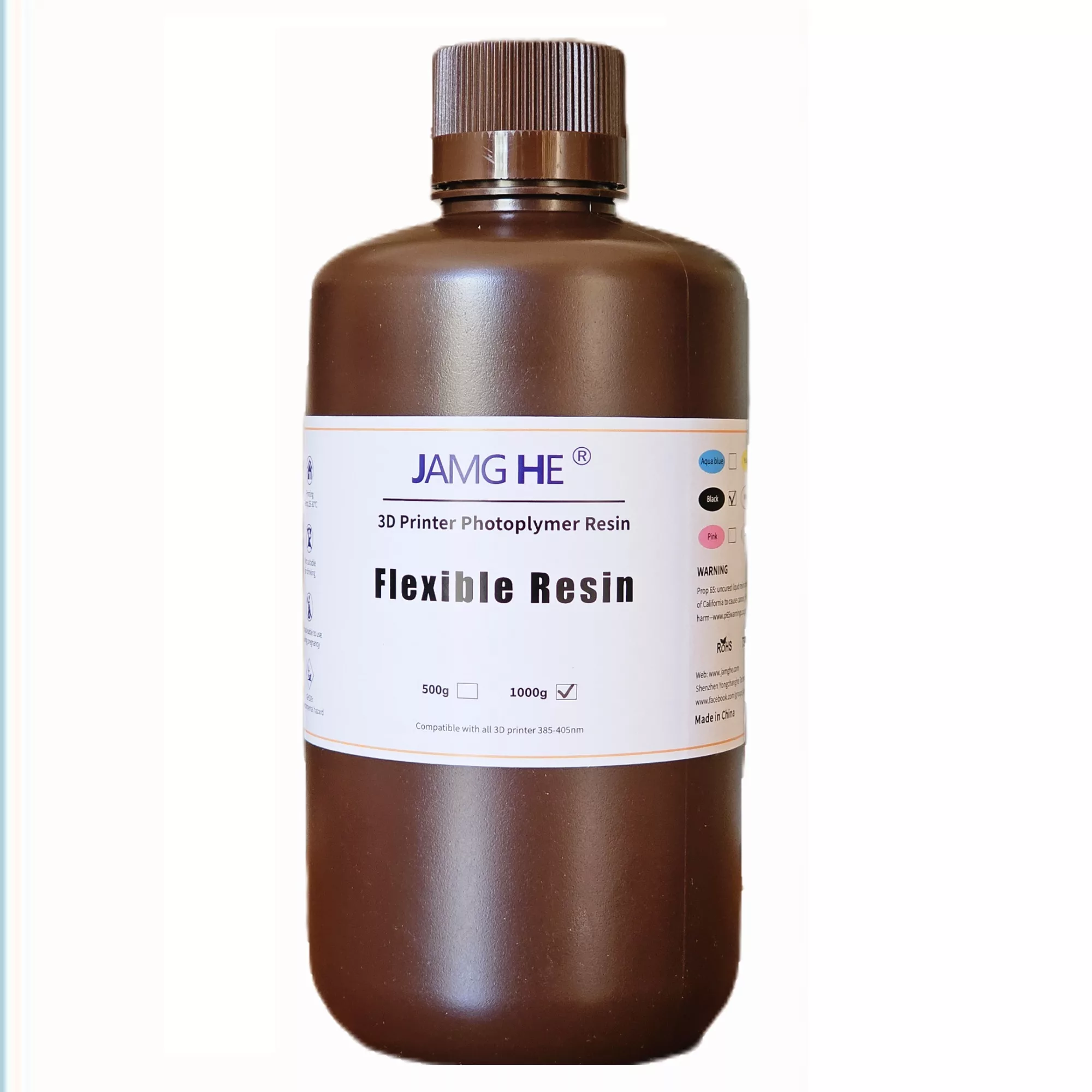 رزین پرینتر سه بعدی انعطاف پذیر جمقه مدل flexible حجم 1 لیتر