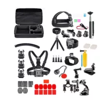 لوازم جانبی کد 196 مناسب برای دوربین ورزشی گوپرو مجموعه 66 عددی