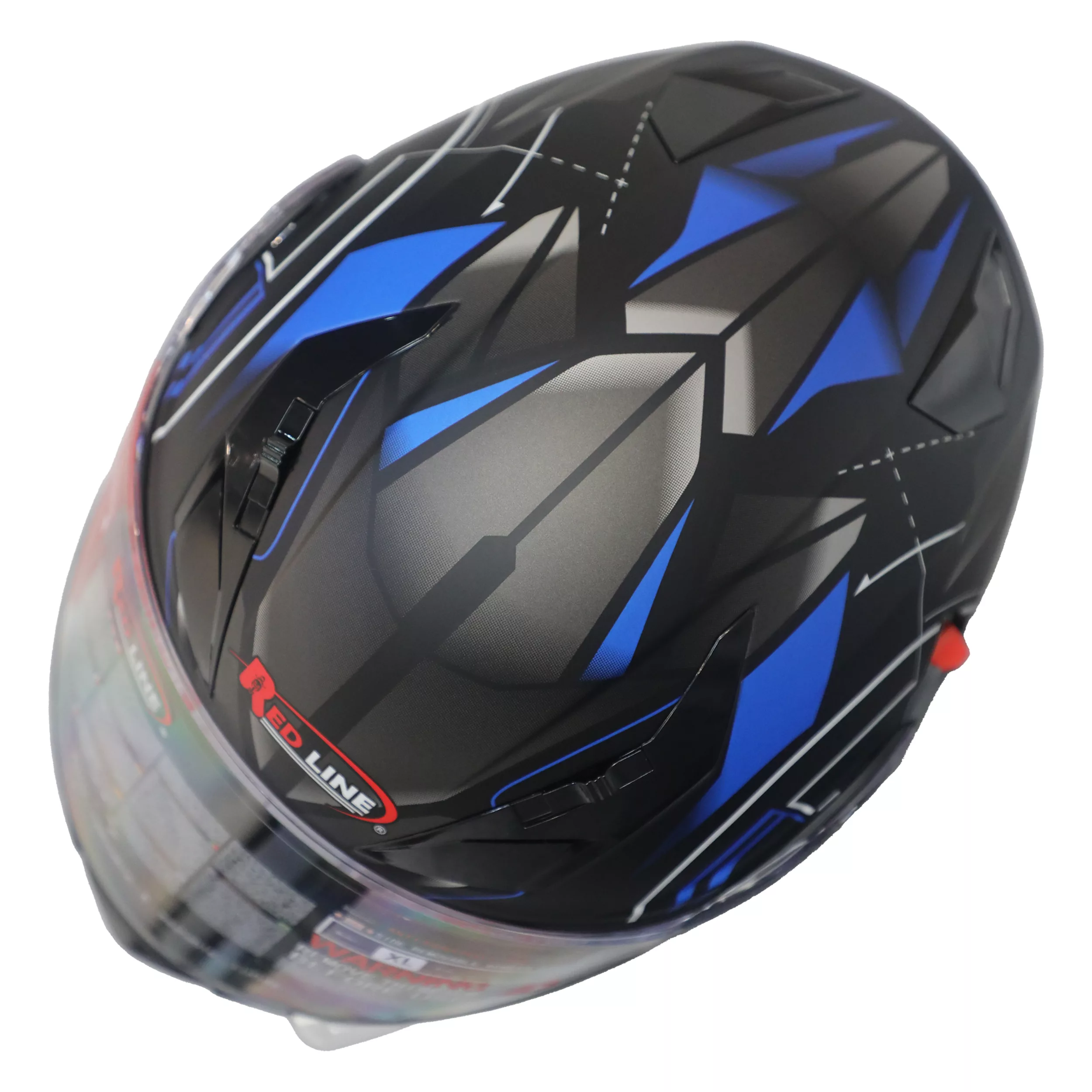 کلاه کاسکت ردلاین مدل 939_MATT BLACK_Blue Time