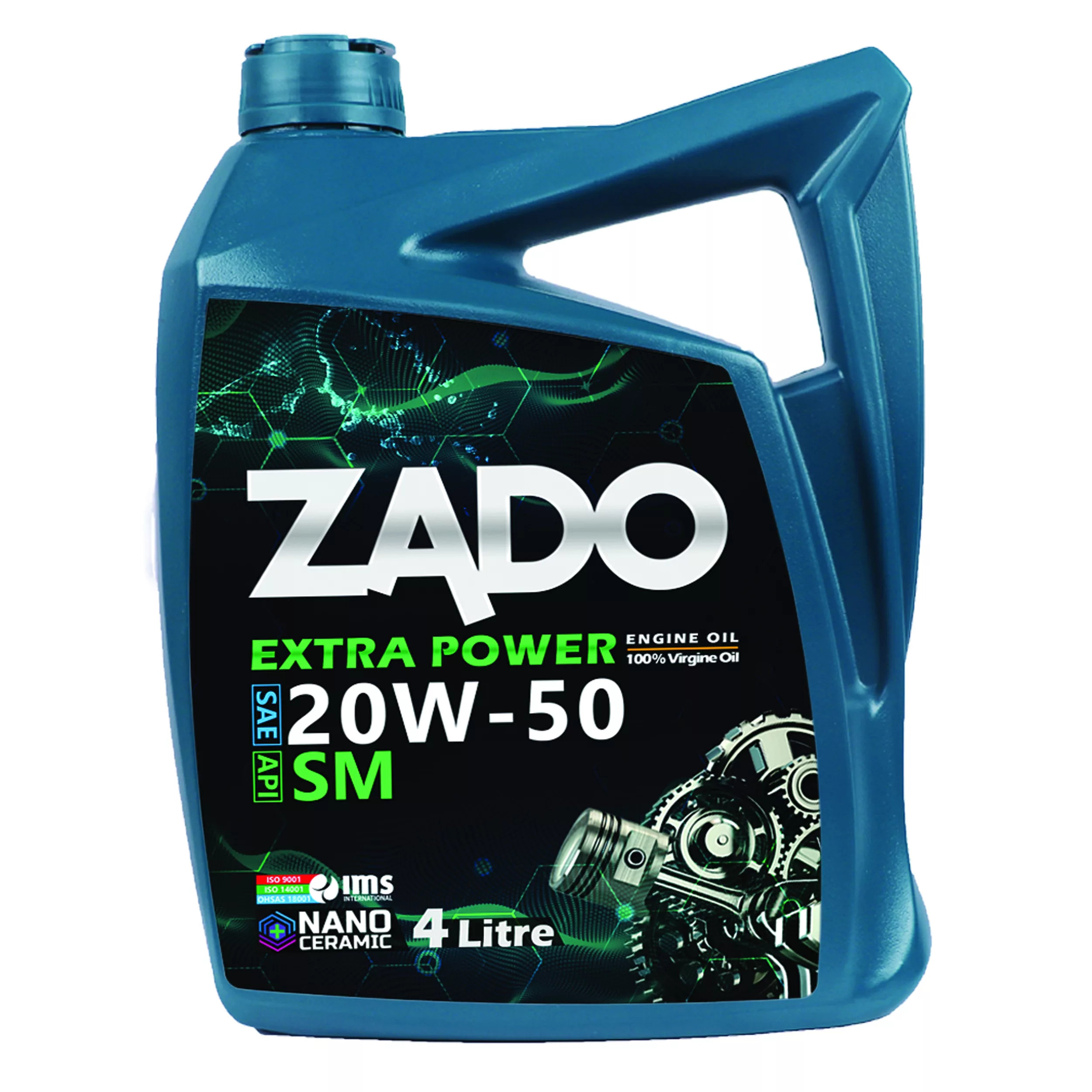 روغن موتور خودرو زادو مدل 20W50-SM-16000 EXTERA POWER حجم 4 لیتر