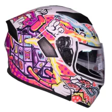 کلاه کاسکت دی ای وان مدل فک متحرک عینکدار کد DA_101