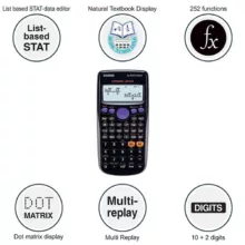 ماشین حساب کاسیو مدل FX-82-ES PLUS