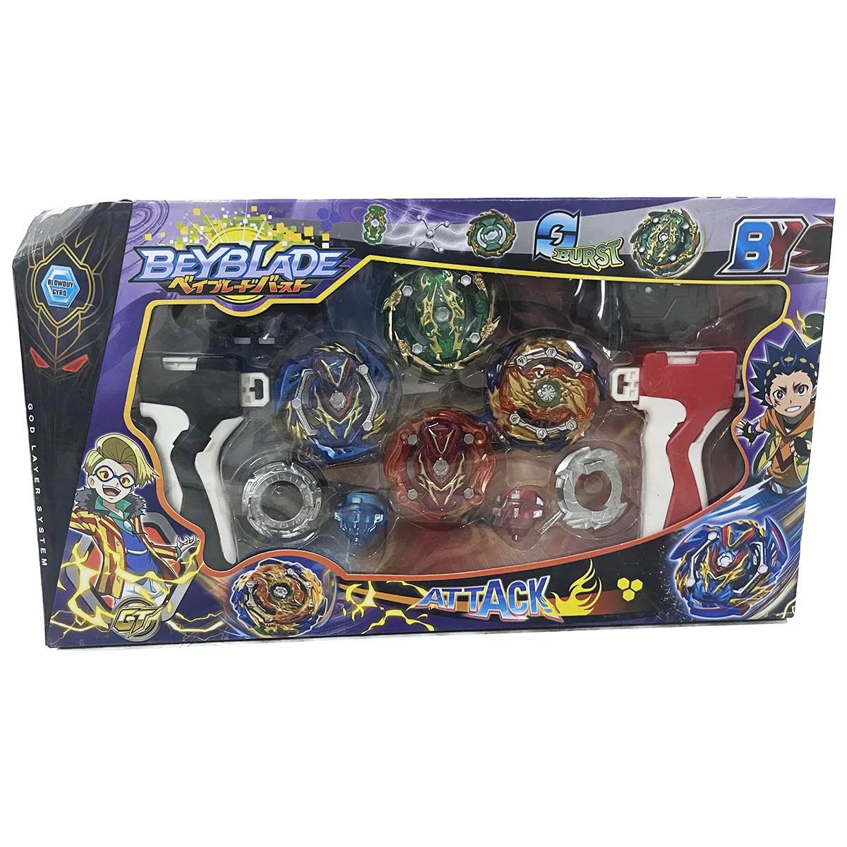 فرفره مدل Beyblade کد by531e مجموعه 8 عددی