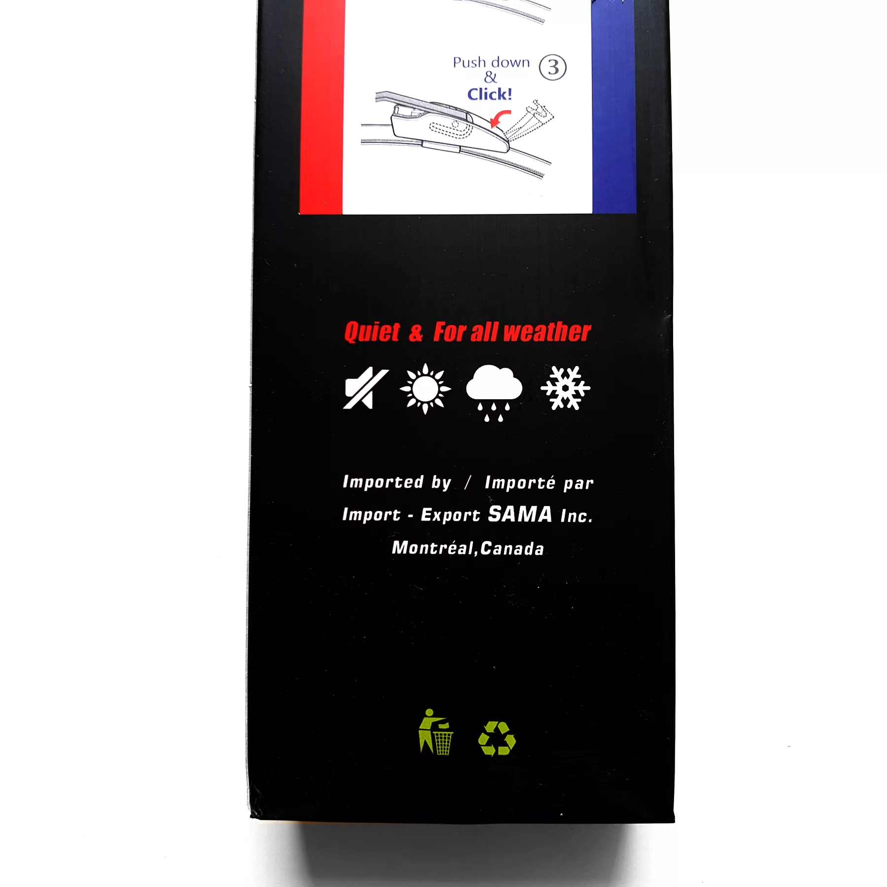 تیغه برف پاکن ساما وایپر بلید مدل فلت مناسب برای هیوندای جنسیس بسته دو عددی