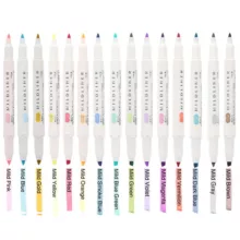 ماژیک دو سر علامت گذار زبرا مدل MILDLINER بسته 20 عددی