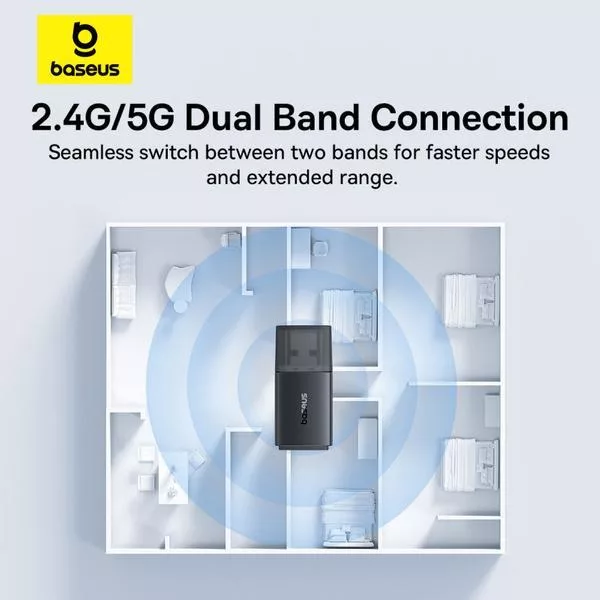 USB کارت شبکه بیسوس مدل BS-OH170 -650M