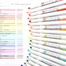 ماژیک دو سر علامت گذار زبرا مدل MILDLINER بسته 20 عددی
