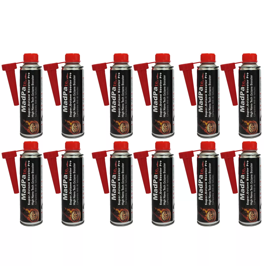 مکمل سوخت گروه مدپا مدل سوپر اکتان بوستر حجم 280 میلی لیتر بسته 12 عددی
