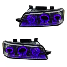 چراغ جلو خودرو گروه پژوهش صنعت مدرن مدل 3D-R3 فولکالر مناسب برای پژو 405 SLX بسته دو عددی