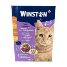 پوج گربه وینستون مدل چهار طعم مجموعه 12 عددی