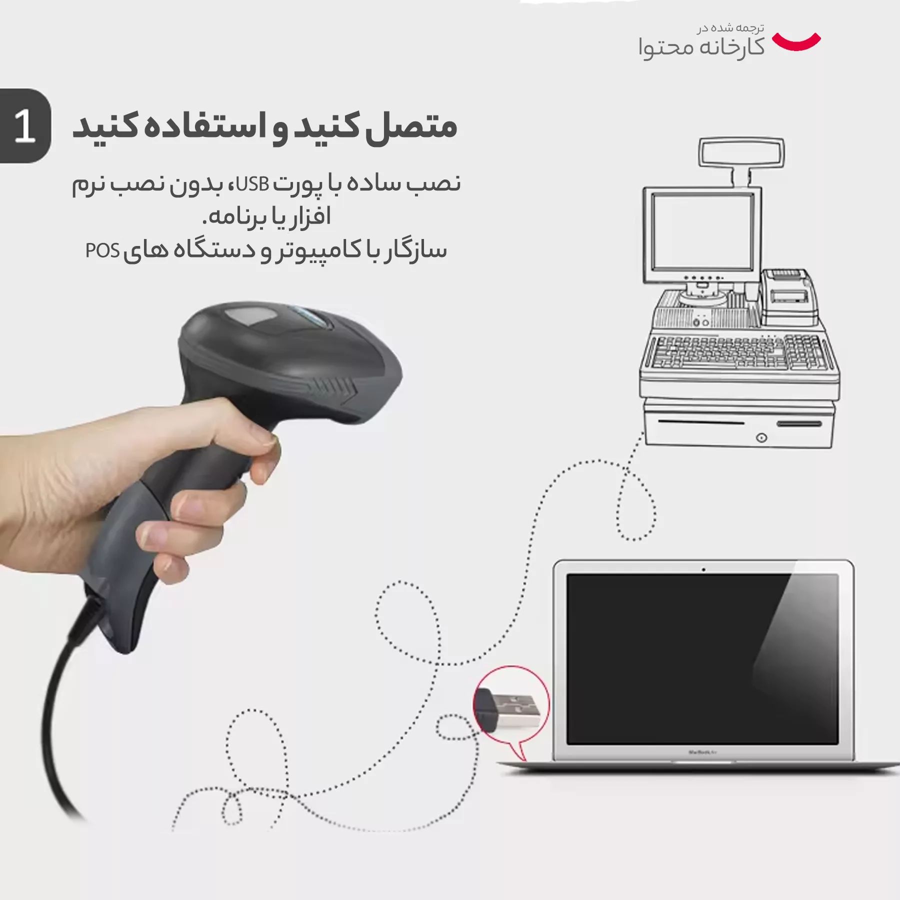 بارکد خوان دوبعدی سیبل مدل XB-6221