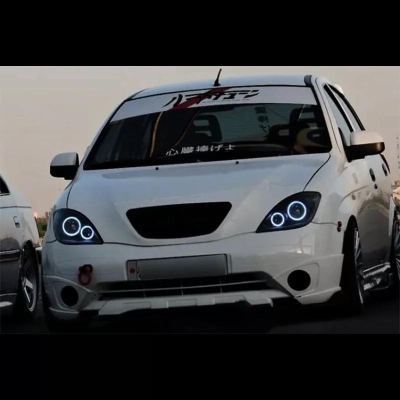 چراغ جلو خودرو گروه پژوهش صنعت مدرن مدل 3D-Ring-B فولکالر مناسب برای تیبا بسته دو عددی