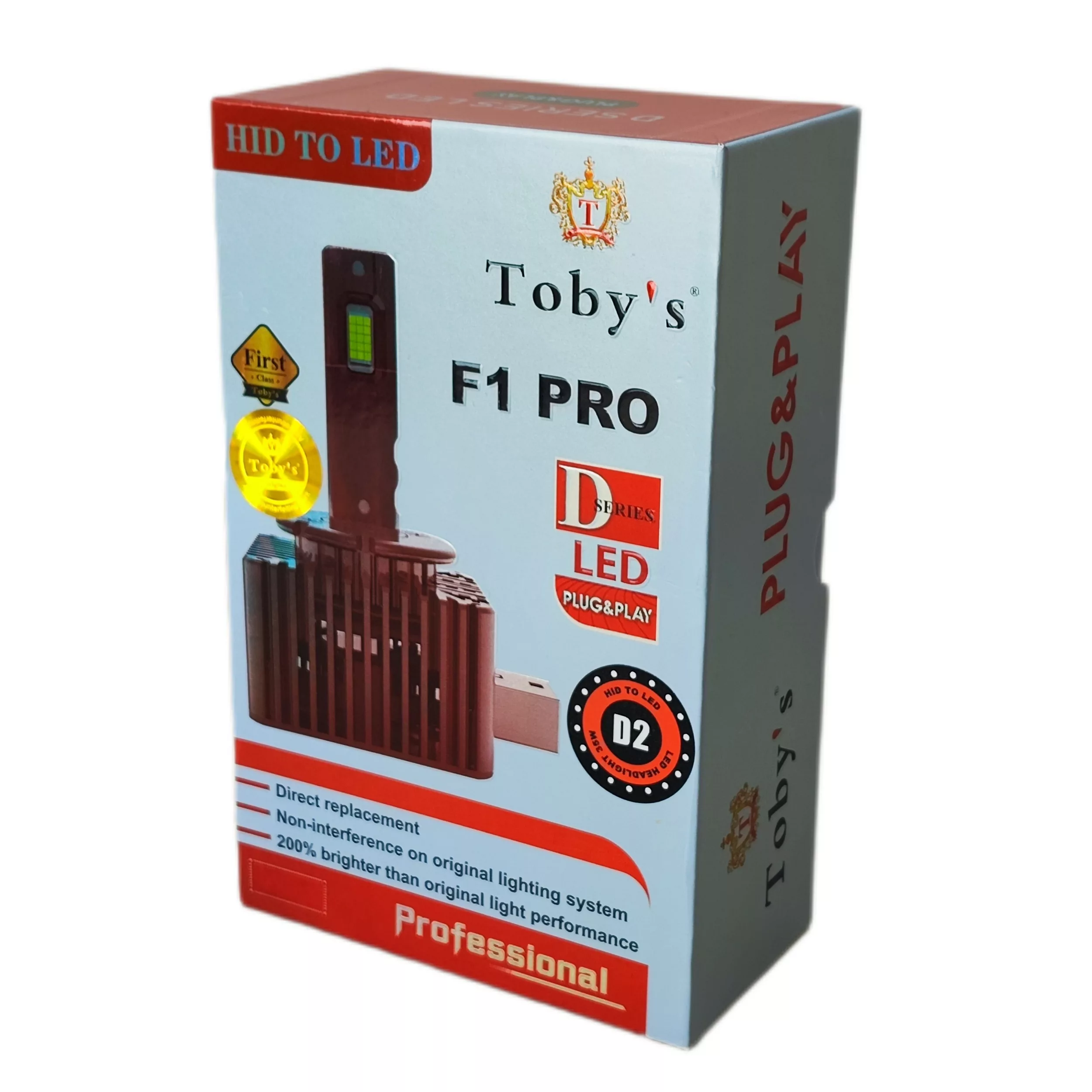 هدلایت لامپ خودرو توبیز مدل F1 PRO پایه D2S بسته دو عددی