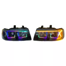 چراغ جلو خودرو مدل UX فولکالر دوحالته مناسب برای سمند بسته 2 عددی