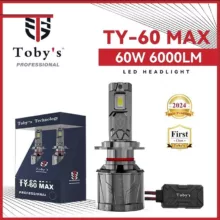 هدلایت لامپ خودرو توبیز مدل TY-60 Pro Max پایه H7 بسته دو عددی