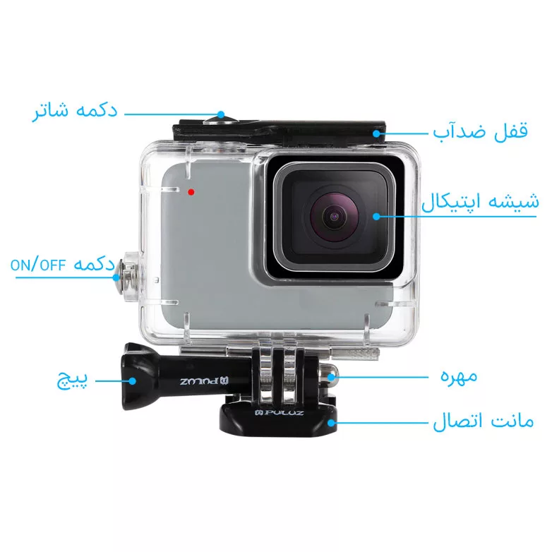 کاور ضدآب پلوز مدل Diving مناسب برای دوربین ورزشی GoPro HERO 7 / 6 / 5