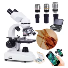 میکروسکوپ مدل دوچشمی آکروماتیک کد 1600x به همراه کیف حمل