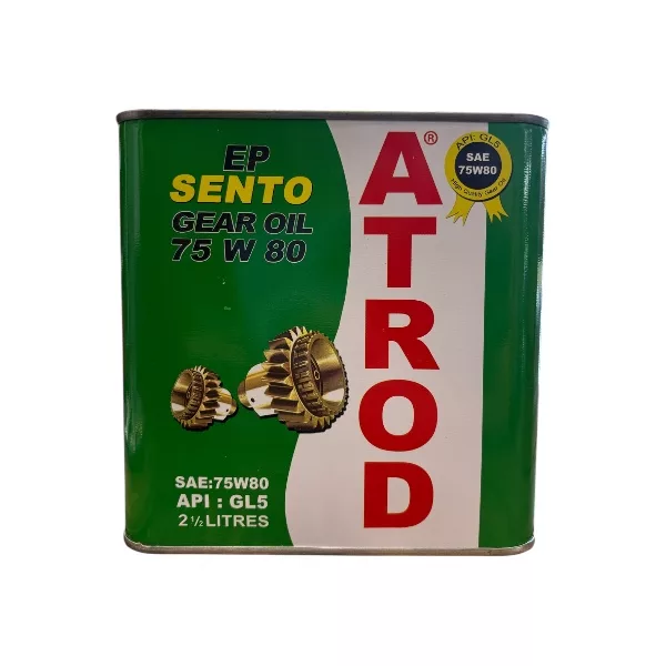 روغن گیربکس آترود مدل 75W80 GL5 حجم 2.5 لیتر