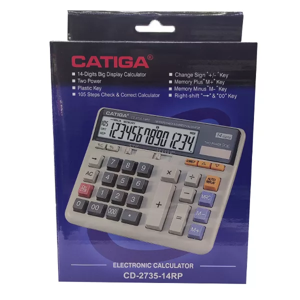 ماشین حساب کاتیگا مدل CD-2735-14RP