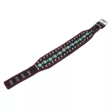 قلاده گردنی سگ سامکو مدل نگین دار عقیقی کد YP-NEGINDAR-AGHIGHI-70CM