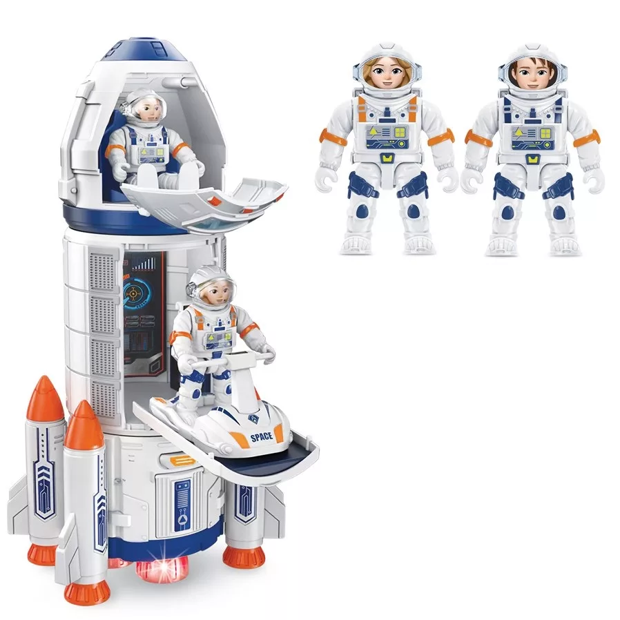 اسباب بازی مدل موشک فضاپیما طرح ماه نورد مجموعه 4 عددی